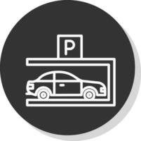 Parkplatz-Vektor-Icon-Design vektor