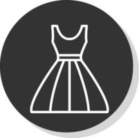 Kleid-Vektor-Icon-Design vektor