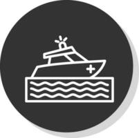 Rettung Boot Vektor Symbol Design