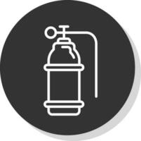 Sauerstofftank-Vektor-Icon-Design vektor