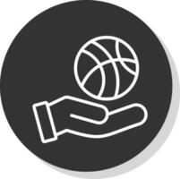 Basketball-Vektor-Icon-Design vektor