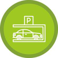 Parkplatz-Vektor-Icon-Design vektor