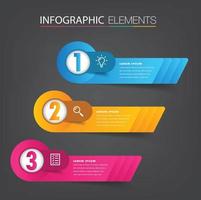 moderne Textfeldvorlage Banner Infografiken vektor