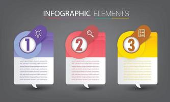 moderne Textfeldvorlage Banner Infografiken vektor