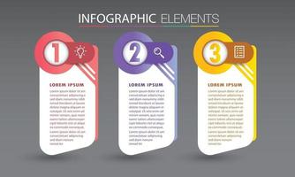 modern textruta mall banner infographics vektor