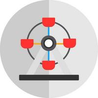 Riesenrad-Vektor-Icon-Design vektor