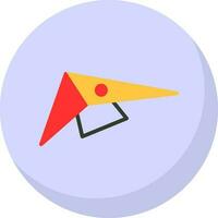 Drachenfliegen-Vektor-Icon-Design vektor
