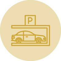 Parkplatz-Vektor-Icon-Design vektor