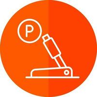 Parkplatz Bremse Vektor Symbol Design