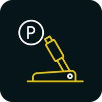 Parkplatz Bremse Vektor Symbol Design