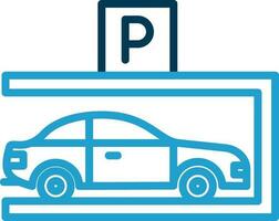 Parkplatz-Vektor-Icon-Design vektor