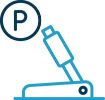 Parkplatz Bremse Vektor Symbol Design