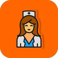 Krankenschwester-Vektor-Icon-Design vektor