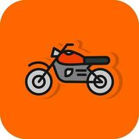 Motorrad-Vektor-Icon-Design vektor