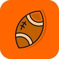 rugby boll vektor ikon design