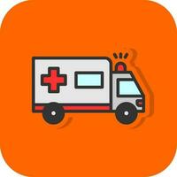 Krankenwagen-Vektor-Icon-Design vektor