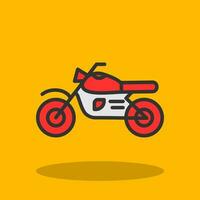 Motorrad-Vektor-Icon-Design vektor