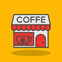 kaffe affär vektor ikon design