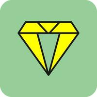 Diamant-Vektor-Icon-Design vektor