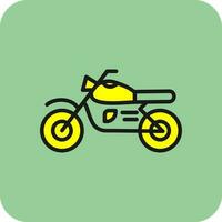 Motorrad-Vektor-Icon-Design vektor