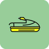 Jet-Ski-Vektor-Icon-Design vektor