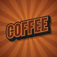 Kaffee Retro Sunburst Poster Vektor-Illustration vector