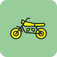 Motorrad-Vektor-Icon-Design vektor