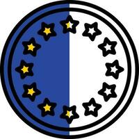 europeisk union vektor ikon design