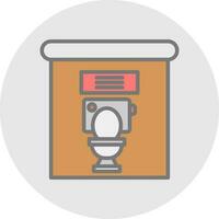 Toiletten-Vektor-Icon-Design vektor