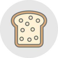 Brot-Vektor-Icon-Design vektor