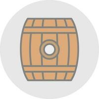 Barrel-Vektor-Icon-Design vektor