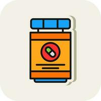 Antibiotika-Vektor-Icon-Design vektor
