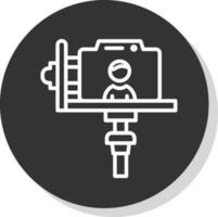 Vlogger-Vektor-Icon-Design vektor