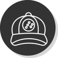 Baseball-Cap-Vektor-Icon-Design vektor