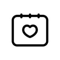 einfach Valentinstag Tag Symbol. das Symbol können Sein benutzt zum Webseiten, drucken Vorlagen, Präsentation Vorlagen, Illustrationen, usw vektor