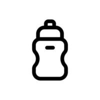 enkel vatten flaska ikon. de ikon kan vara Begagnade för webbplatser, skriva ut mallar, presentation mallar, illustrationer, etc vektor