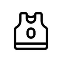 einfach Basketball Jersey Symbol. das Symbol können Sein benutzt zum Webseiten, drucken Vorlagen, Präsentation Vorlagen, Illustrationen, usw vektor