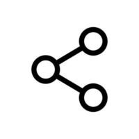 einfach Teilen Symbol. das Symbol können Sein benutzt zum Webseiten, drucken Vorlagen, Präsentation Vorlagen, Illustrationen, usw vektor