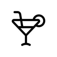 einfach Cocktail Symbol. das Symbol können Sein benutzt zum Webseiten, drucken Vorlagen, Präsentation Vorlagen, Illustrationen, usw vektor