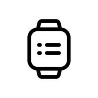 einfach Smartwatch Symbol. das Symbol können Sein benutzt zum Webseiten, drucken Vorlagen, Präsentation Vorlagen, Illustrationen, usw vektor