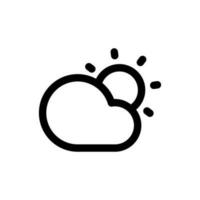 einfach Wetter Symbol. das Symbol können Sein benutzt zum Webseiten, drucken Vorlagen, Präsentation Vorlagen, Illustrationen, usw vektor