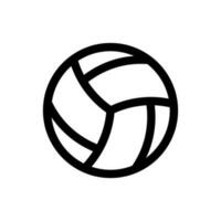 enkel volleyboll ikon. de ikon kan vara Begagnade för webbplatser, skriva ut mallar, presentation mallar, illustrationer, etc vektor