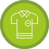 Poloshirt-Vektor-Icon-Design vektor