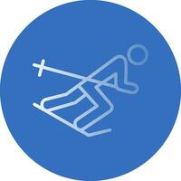 Skifahrer Vektor Symbol Design