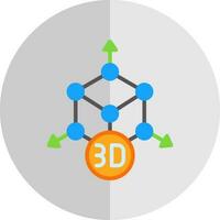 3D-Modellierungsvektor-Icon-Design vektor