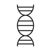 Wissenschaft Molekül DNA Gesundheitswesen Medizin und Krankenhaus Piktogramm Symbol Linienstil vektor