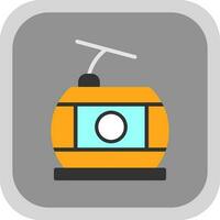 Seilbahn-Vektor-Icon-Design vektor