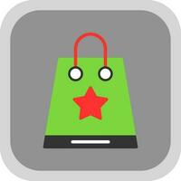 Einkaufstasche-Vektor-Icon-Design vektor