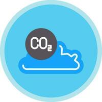 Kohlenstoff Dioxid Vektor Symbol Design