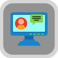 video chatt vektor ikon design